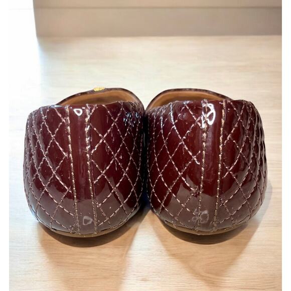 Tory Burch Quilted Patent Leather Kent Ballet Shoes Size 8.5M - Picture 3 of 7